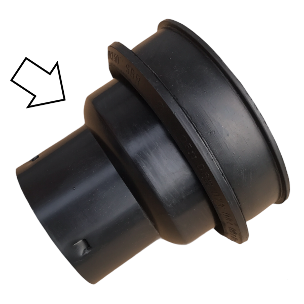 Drainage pipe reduction DN80 / KG pipe 110